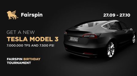 Tesla Model 3, 7,000,000 TFS, and 7,500 FS – Fairspin Birthday Tournament Is On!
