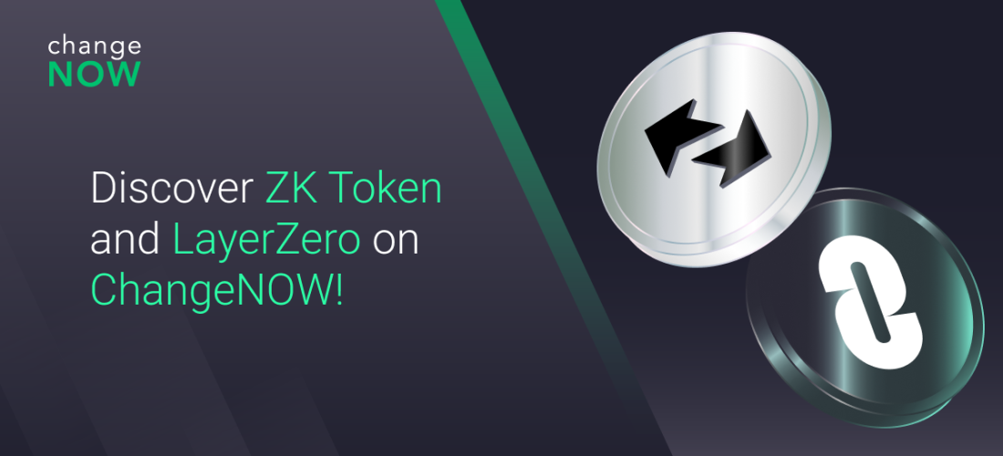 ChangeNOW lists LayerZero ($ZRO) and ZK Token ($ZK), expanding access to cutting-edge blockchain technologies 